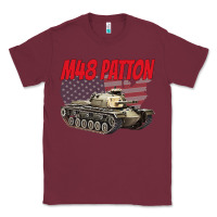 Burgundy cold war battle tank m48 patton gamer Classic Tee - linhVisuals