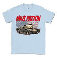 Dusty Blue cold war battle tank m48 patton gamer Classic Tee - linhVisuals