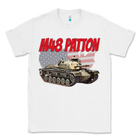 White cold war battle tank m48 patton gamer Classic Tee - linhVisuals