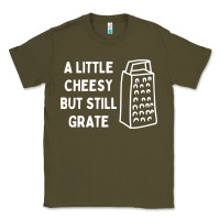 Army Green Cheesy But Still Grate Funny Pun Classic Tee - linhVisuals