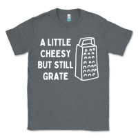 Charcoal Heather Cheesy But Still Grate Funny Pun Classic Tee - linhVisuals