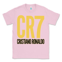 Bubblegum Pink CR7 Cristiano Rocnaldo Portugal Classic Tee - linhVisuals