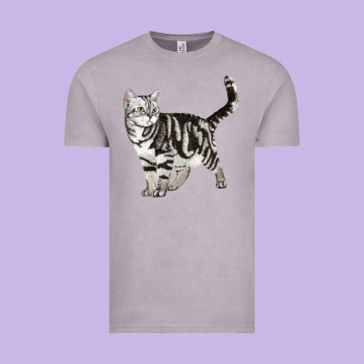 American Shorthair Cat Vintage Tee Designed By Lillyallendesigns