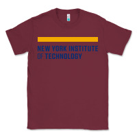 Burgundy New York Institute of Technology Classic Tee - linhVisuals