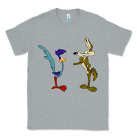 Heather Grey coyote and the road runner Classic Tee - linhVisuals