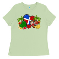 Matcha dominican republic hearts Ladies Tee - Artiststas
