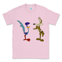 Bubblegum Pink coyote and the road runner Classic Tee - linhVisuals