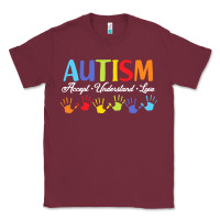 Burgundy autism t  shirt accept understand love autism awareness t  shirt Classic Tee - linhVisuals