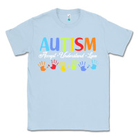 Dusty Blue autism t  shirt accept understand love autism awareness t  shirt Classic Tee - linhVisuals