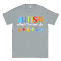 Heather Grey autism t  shirt accept understand love autism awareness t  shirt Classic Tee - linhVisuals