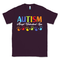 Plum autism t  shirt accept understand love autism awareness t  shirt Classic Tee - linhVisuals