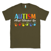 Army Green autism t  shirt accept understand love autism awareness t  shirt Classic Tee - linhVisuals