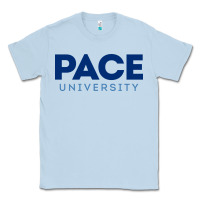Dusty Blue Pace University Classic Tee - linhVisuals