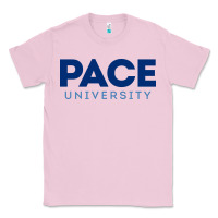 Bubblegum Pink Pace University Classic Tee - linhVisuals