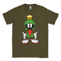 Army Green marvin the martian Classic Tee - linhVisuals