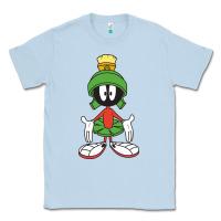 Dusty Blue marvin the martian Classic Tee - linhVisuals