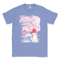 Colony Blue japan t  shirt sakura cat t  shirt Classic Tee - linhVisuals