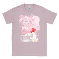 Lilac japan t  shirt sakura cat t  shirt Classic Tee - linhVisuals