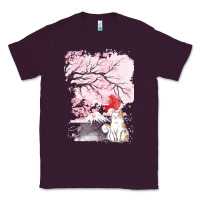 Plum japan t  shirt sakura cat t  shirt Classic Tee - linhVisuals