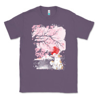 Lavender japan t  shirt sakura cat t  shirt Classic Tee - linhVisuals