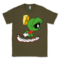 Army Green marvin the martian Classic Tee - linhVisuals