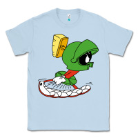 Dusty Blue marvin the martian Classic Tee - linhVisuals