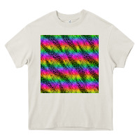 Neon Rainbow Leopard Zebra Seamless Pattern Heavy Core Tee | Teevron
