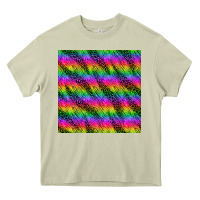 Mossy neon rainbow leopard zebra seamless pattern Heavy Core Tee - BundleAndBundleShop