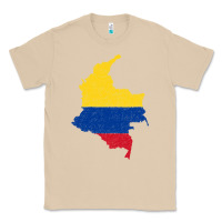 Mushroom colombia Flag Map Drawing Line Art Classic Tee - linhVisuals