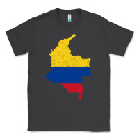 Smoke colombia Flag Map Drawing Line Art Classic Tee - linhVisuals