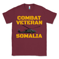 Burgundy combat veteran mogadishu somalia Classic Tee - linhVisuals