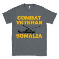 Charcoal Heather combat veteran mogadishu somalia Classic Tee - linhVisuals