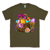 Army Green Easter Eggs Hamper Classic Tee - BundleAndBundleShop