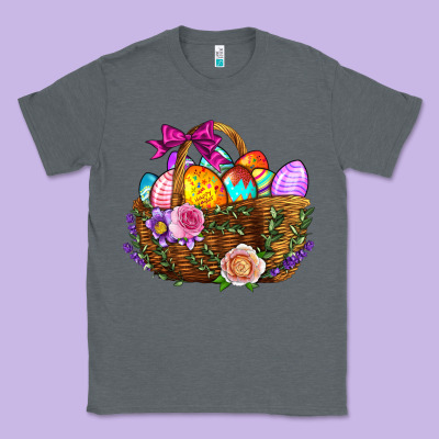 Easter Eggs Hamper Classic Tee Designed By Bundleandbundleshop