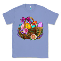 Colony Blue Easter Eggs Hamper Classic Tee - BundleAndBundleShop