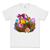 White Easter Eggs Hamper Classic Tee - BundleAndBundleShop