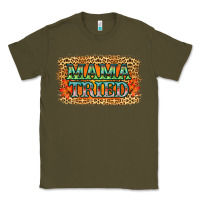 Army Green Leopard Floral Mama Tried Classic Tee - Jasminsmagicworld