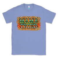 Colony Blue Leopard Floral Mama Tried Classic Tee - Jasminsmagicworld