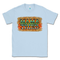 Dusty Blue Leopard Floral Mama Tried Classic Tee - Jasminsmagicworld