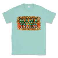 Seafoam Leopard Floral Mama Tried Classic Tee - Jasminsmagicworld