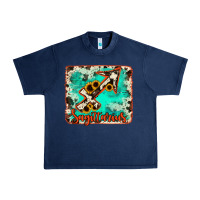 Navy Sagittarius turquoise cowhide Urban Heavy Tee - RanaPortraitStore