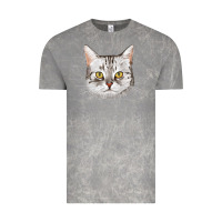 Cloud Rock American Shorthair Cat Face Vintage Tee - LillyAllenDesigns