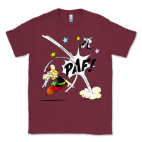 Burgundy asterix and obelix Classic Tee - linhVisuals