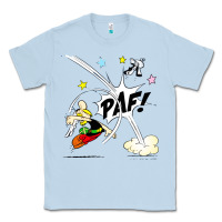 Dusty Blue asterix and obelix Classic Tee - linhVisuals