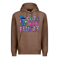 Chestnut cute and fluffy stitch Premium Hoodie - AdoDesignShop