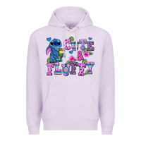 Lilac cute and fluffy stitch Premium Hoodie - AdoDesignShop