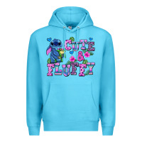 Ocean Blue cute and fluffy stitch Premium Hoodie - AdoDesignShop