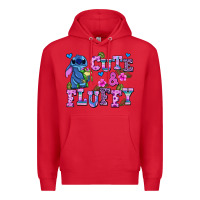 Red cute and fluffy stitch Premium Hoodie - AdoDesignShop