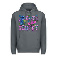 Rock cute and fluffy stitch Premium Hoodie - AdoDesignShop