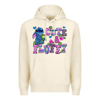 Tofu cute and fluffy stitch Premium Hoodie - AdoDesignShop